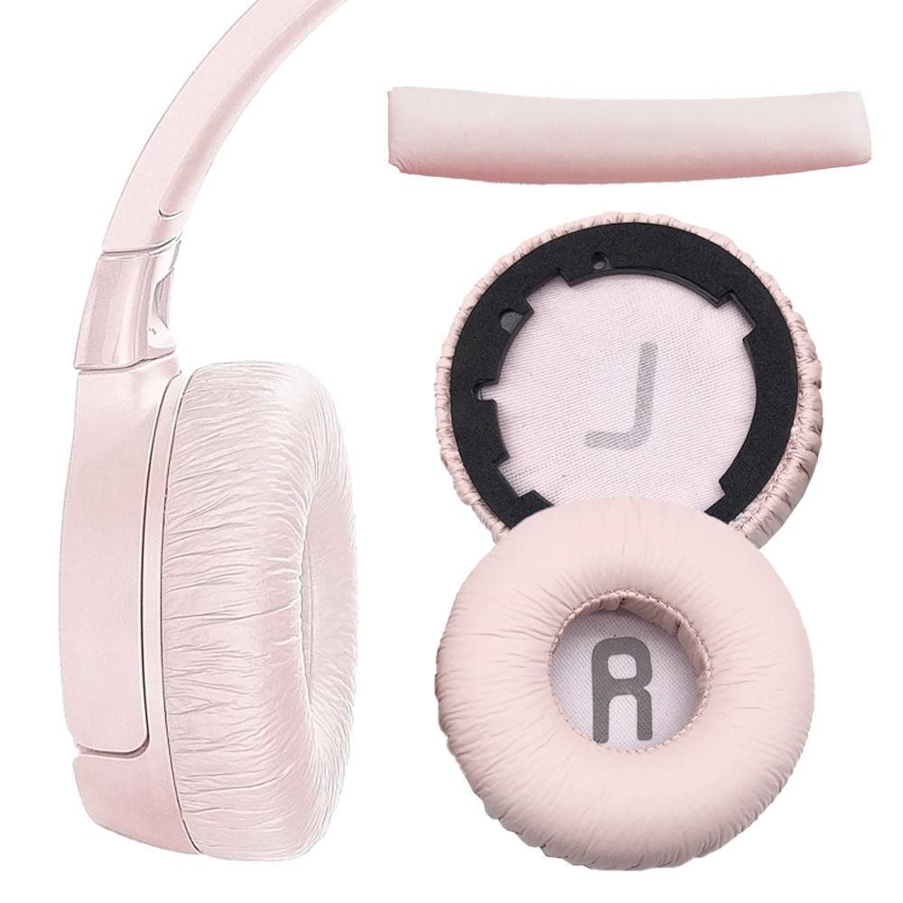 Earpads Replacement Ear Cushions Pad Covers Compatible with JBL Tune600BT T520BT -White