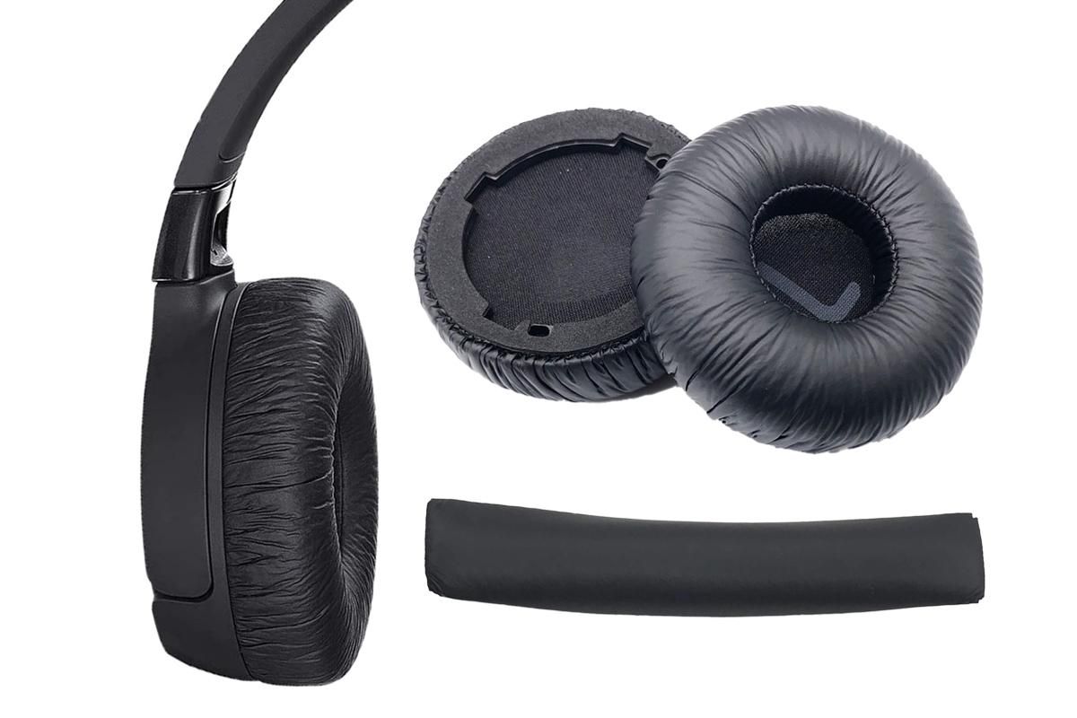 Earpads Replacement Ear Cushions Pad Covers Compatible with JBL Tune600BT T520BT -Black