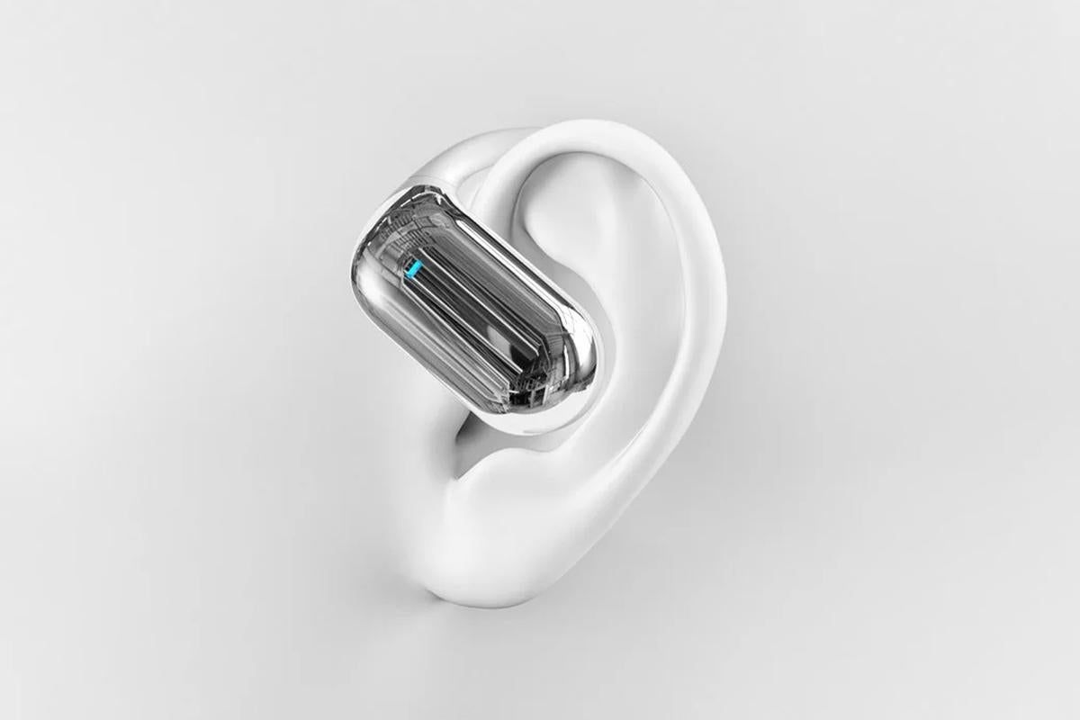 Wireless Earbud Bluetooth Compatible 5.4 Sports Earhook Earphone Earbuds-White