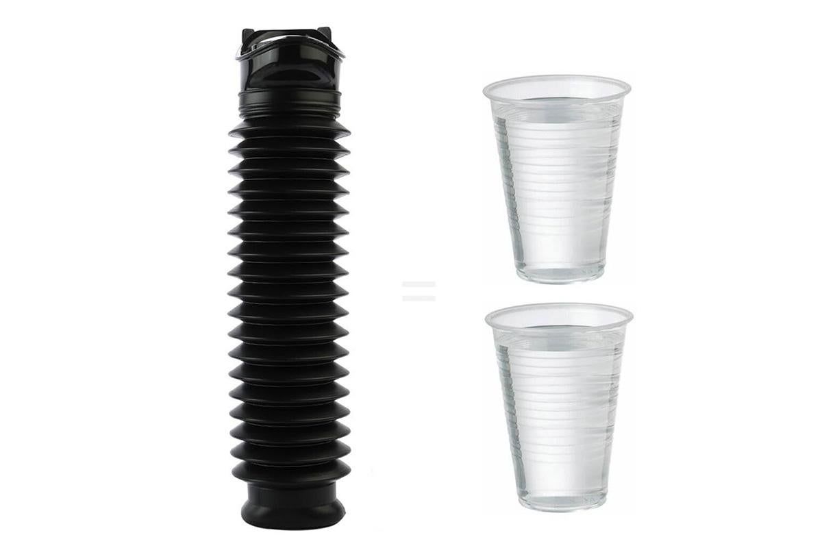2Pcs 750ml Pee Bottles Collapsible Urine Bottle Car Pee Bottle-Black