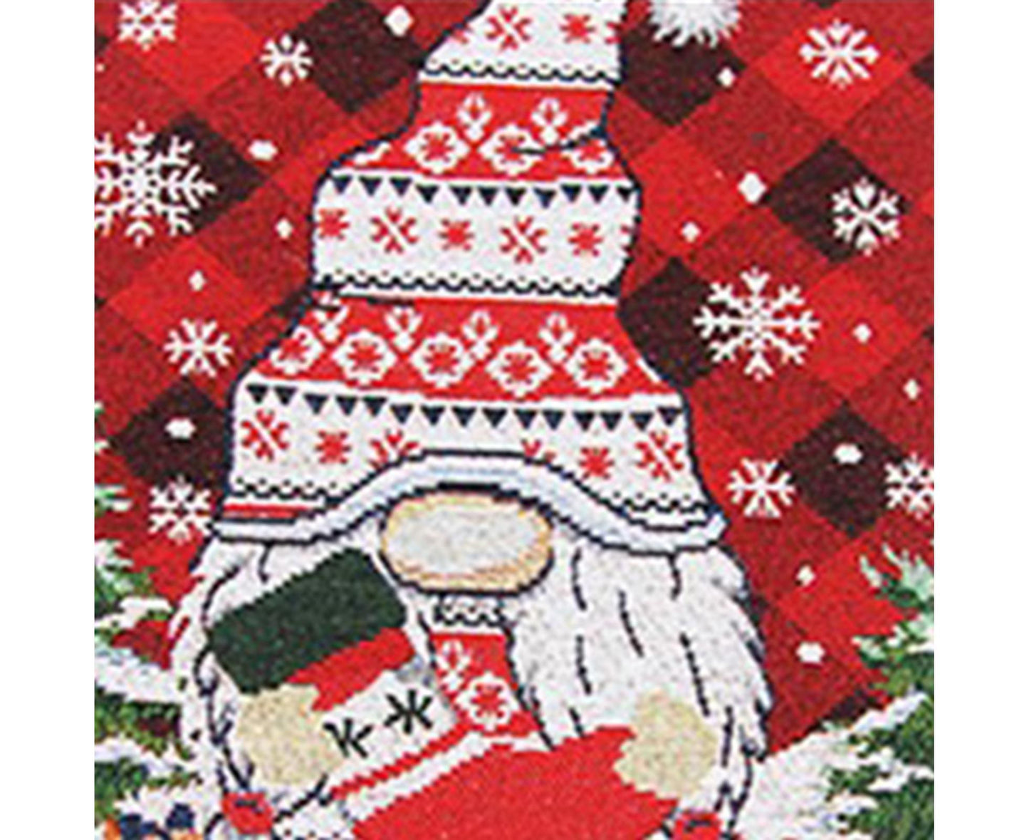 Table Runner Buffalo Plaid Checkered Cloth-Red