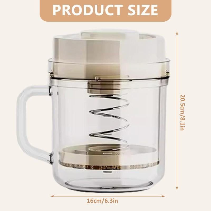 Greek Yogurt Maker Press with Reusable Filter Bag, Lid & Handle,White