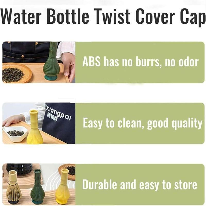 2Pcs Food Grade Silicone ABS Matcha Whisk With Holder Reusable Green Tea Making Accessory Set