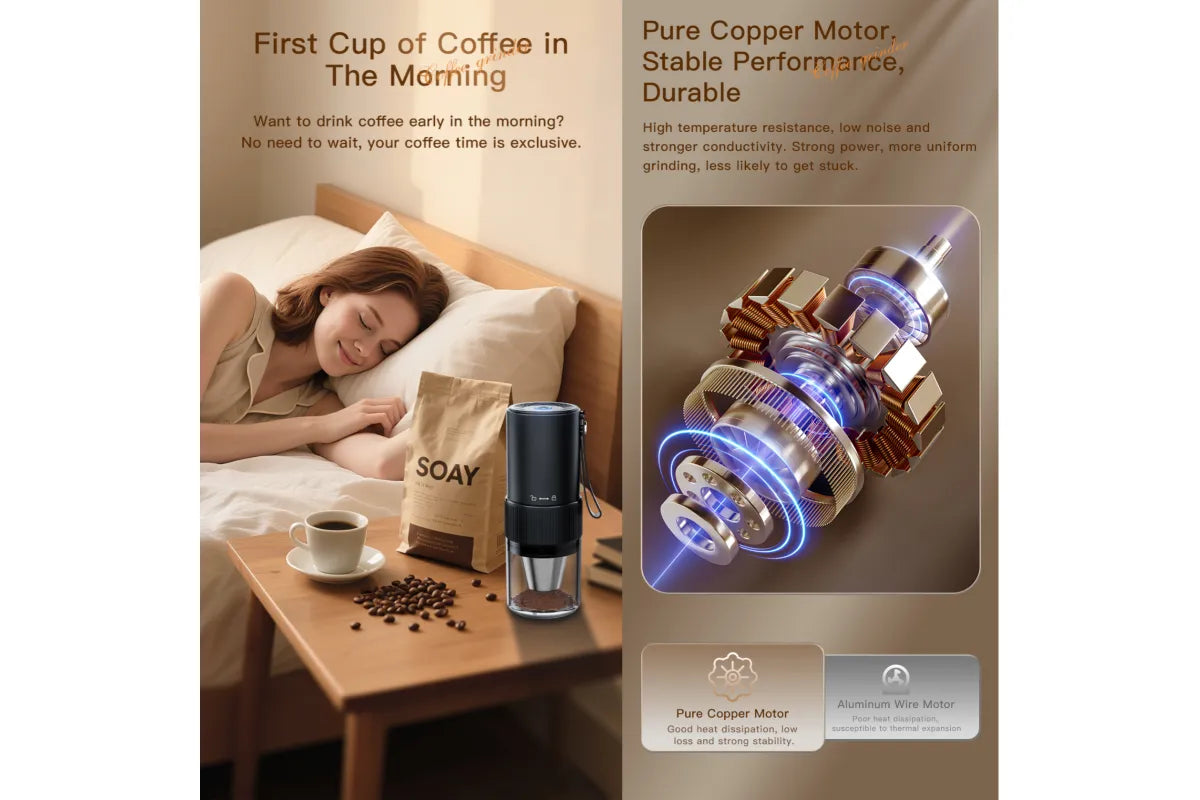 CM-30L Portable Coffee Grinder Dual-purpose for outdoor and home use Adjustable grind settings