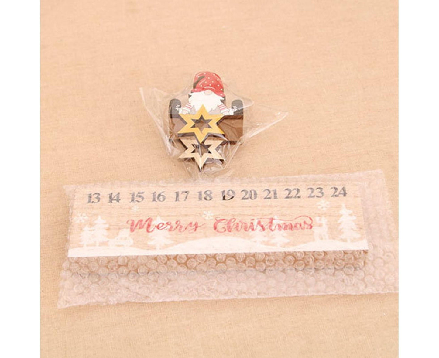 Xmas Wooden Calendar Count Down-A