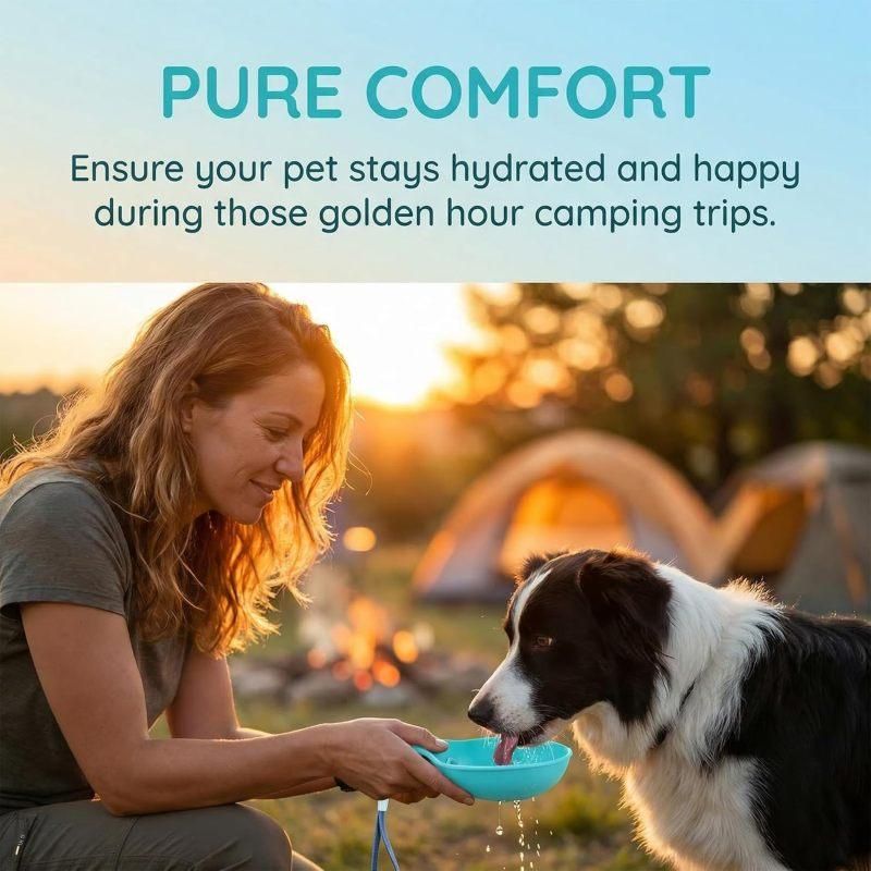 10oz Stainless Steel 2-in-1 Leakproof Dog Water Bottle with Bowl, Portable for Travel Walking Pink
