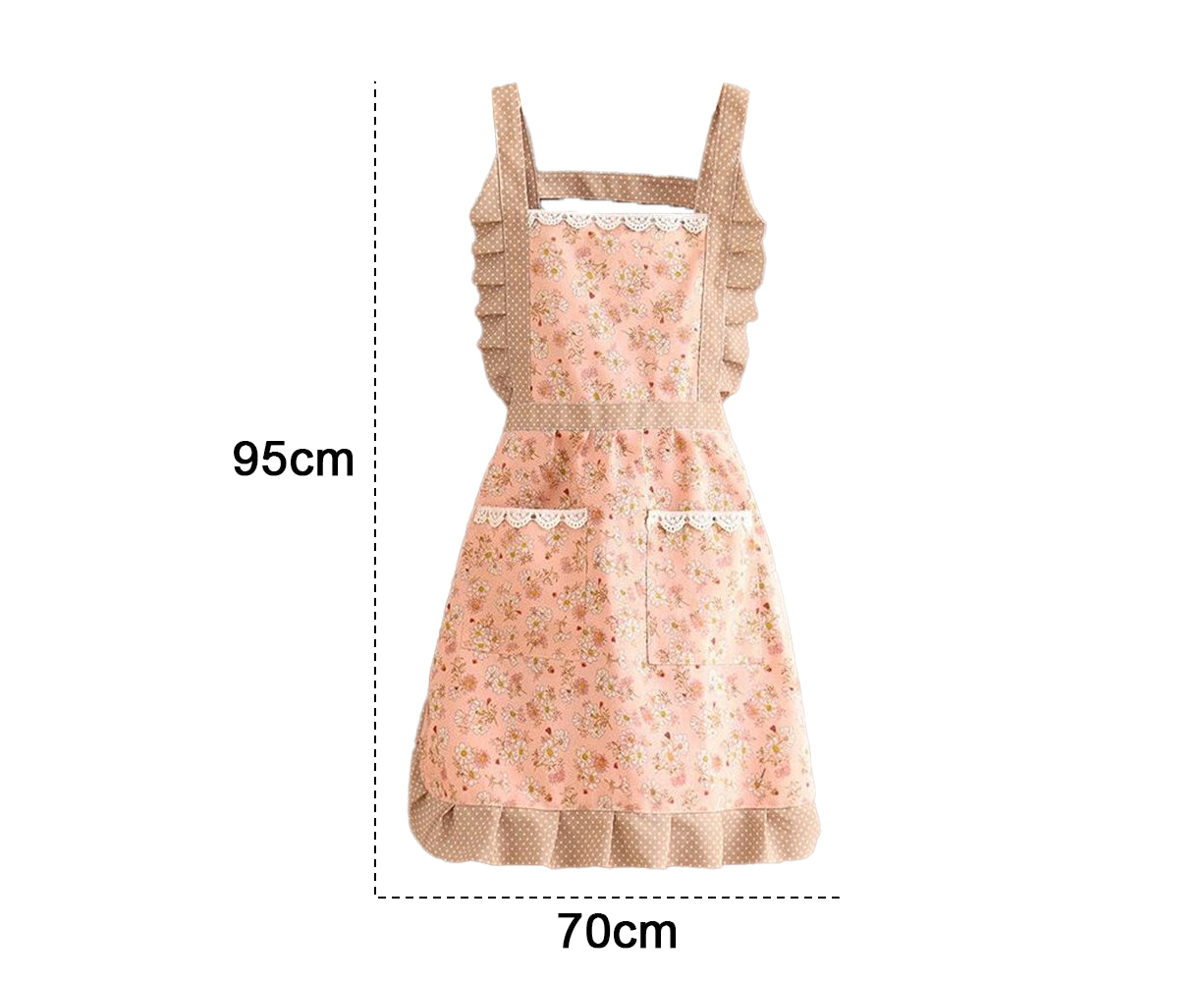 Cooking Apron - Layered Bib - Women's Pocketed