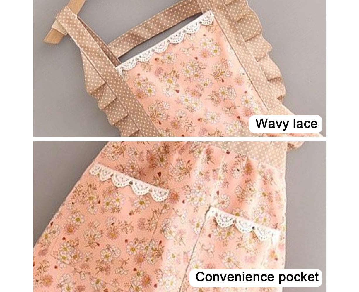 Cooking Apron - Layered Bib - Women's Pocketed