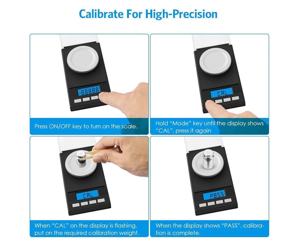 Digital Milligram Pocket Scales 0.001g x 50g,Electronic Weighing Scale