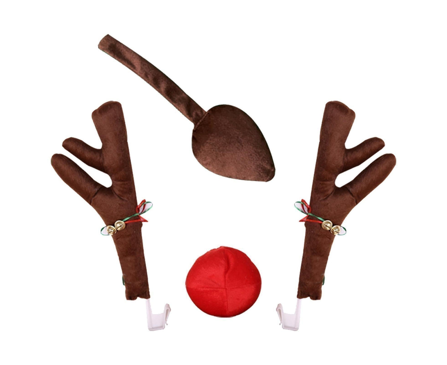 Car Deer Antlers Fabric Decoration-Brown