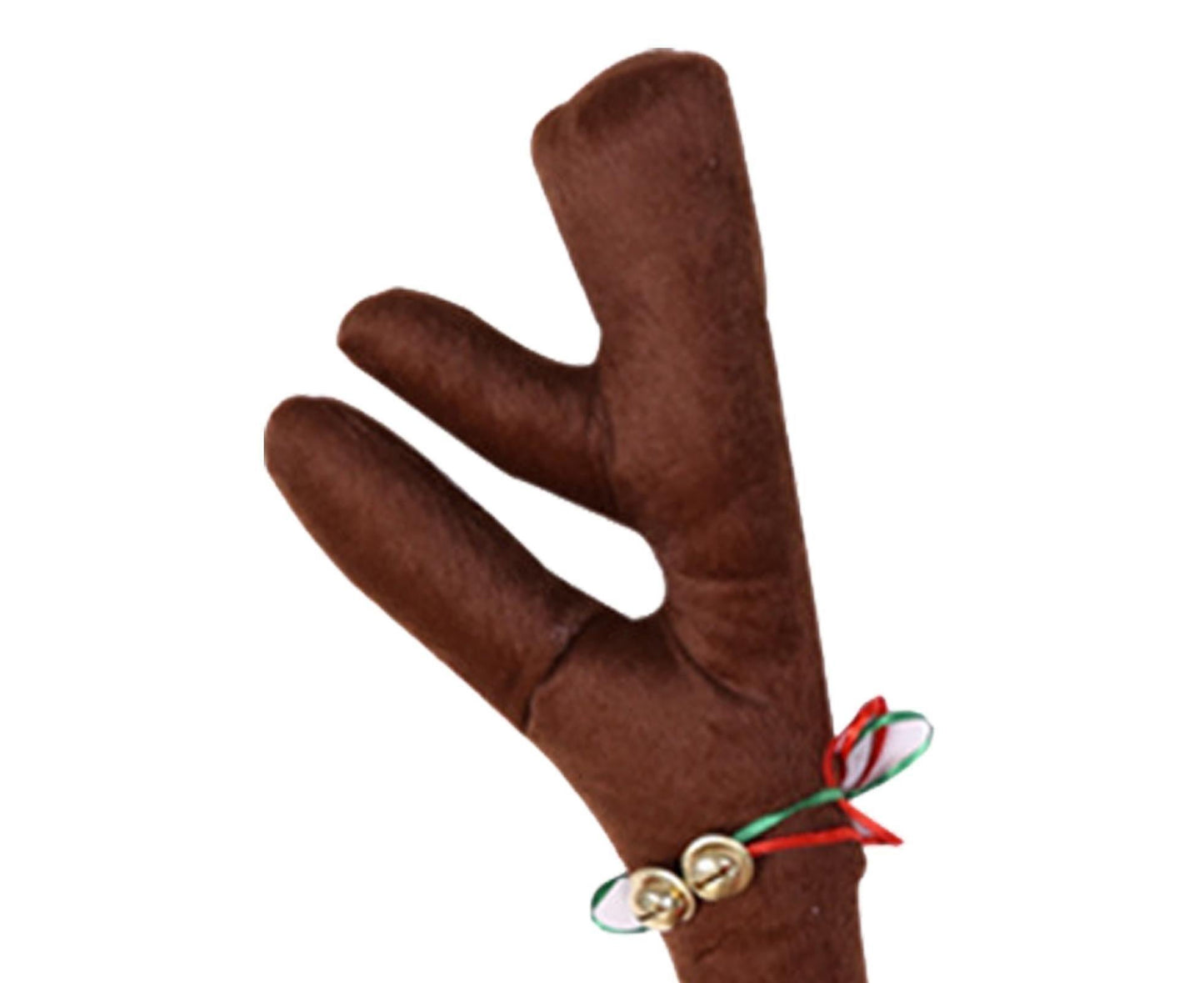 Car Deer Antlers Fabric Decoration-Brown