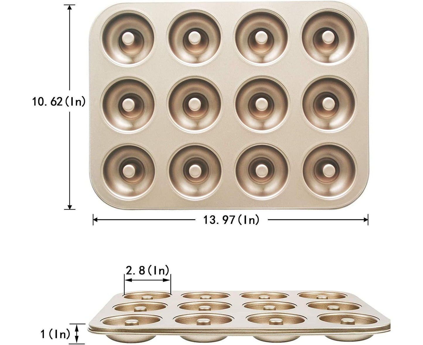 Mini Donut Pan - Nonstick 6 Cavity - Carbon Steel