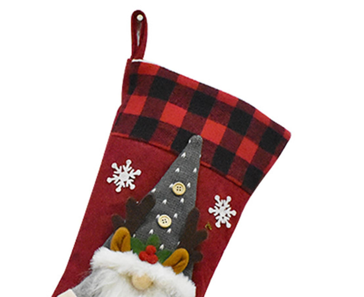 Xmas Stocking Knitted Hat babies Bag-Grey