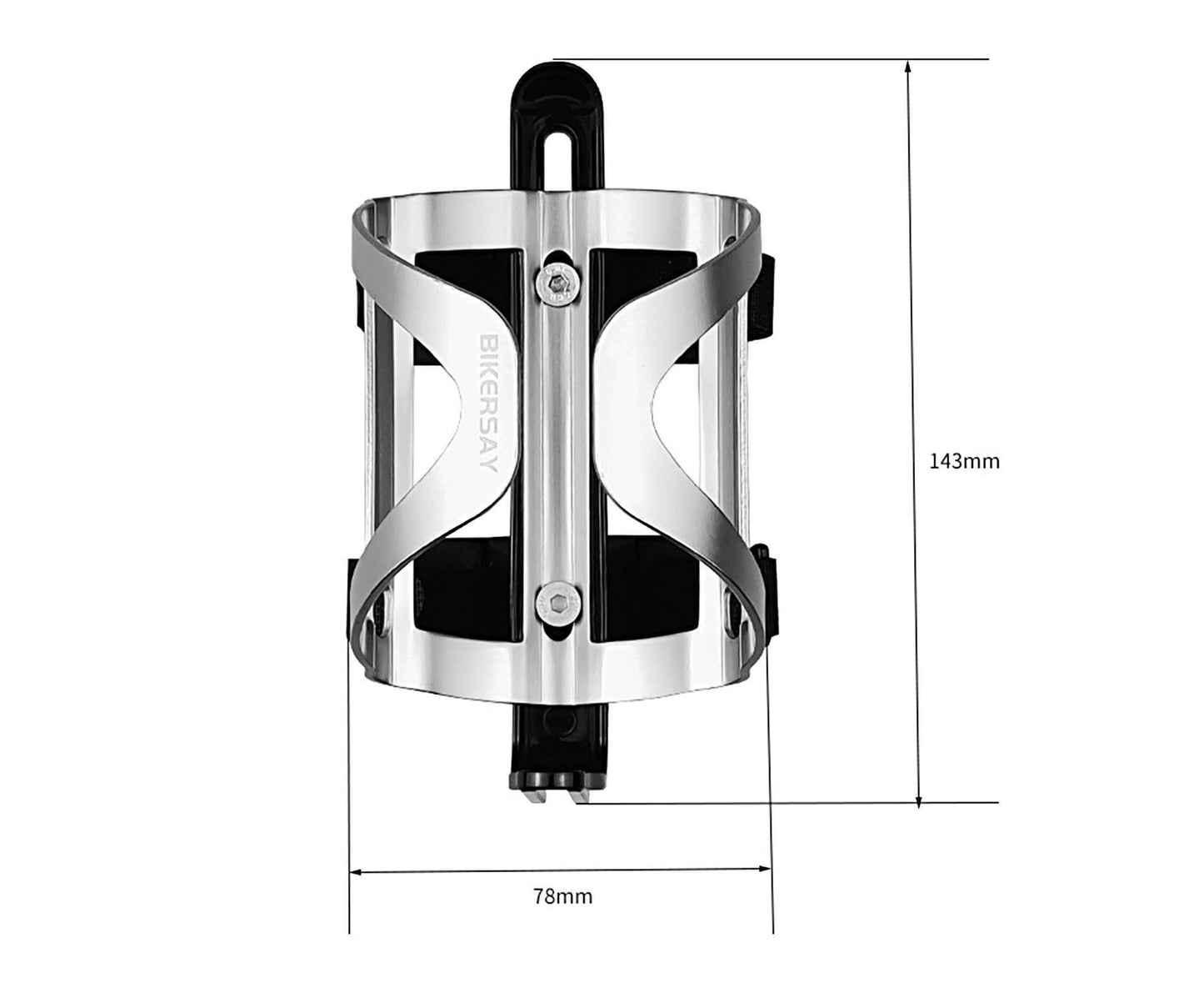 BIKERSAY Bike Water Bottle Holder Good Toughness Anti Fall Ultralight Opening Adjustable Bicycle Cup Holder for Riding