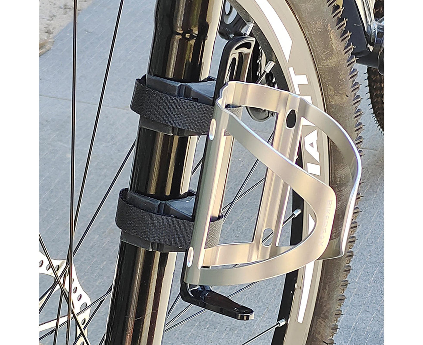 BIKERSAY Bike Water Bottle Holder Good Toughness Anti Fall Ultralight Opening Adjustable Bicycle Cup Holder for Riding