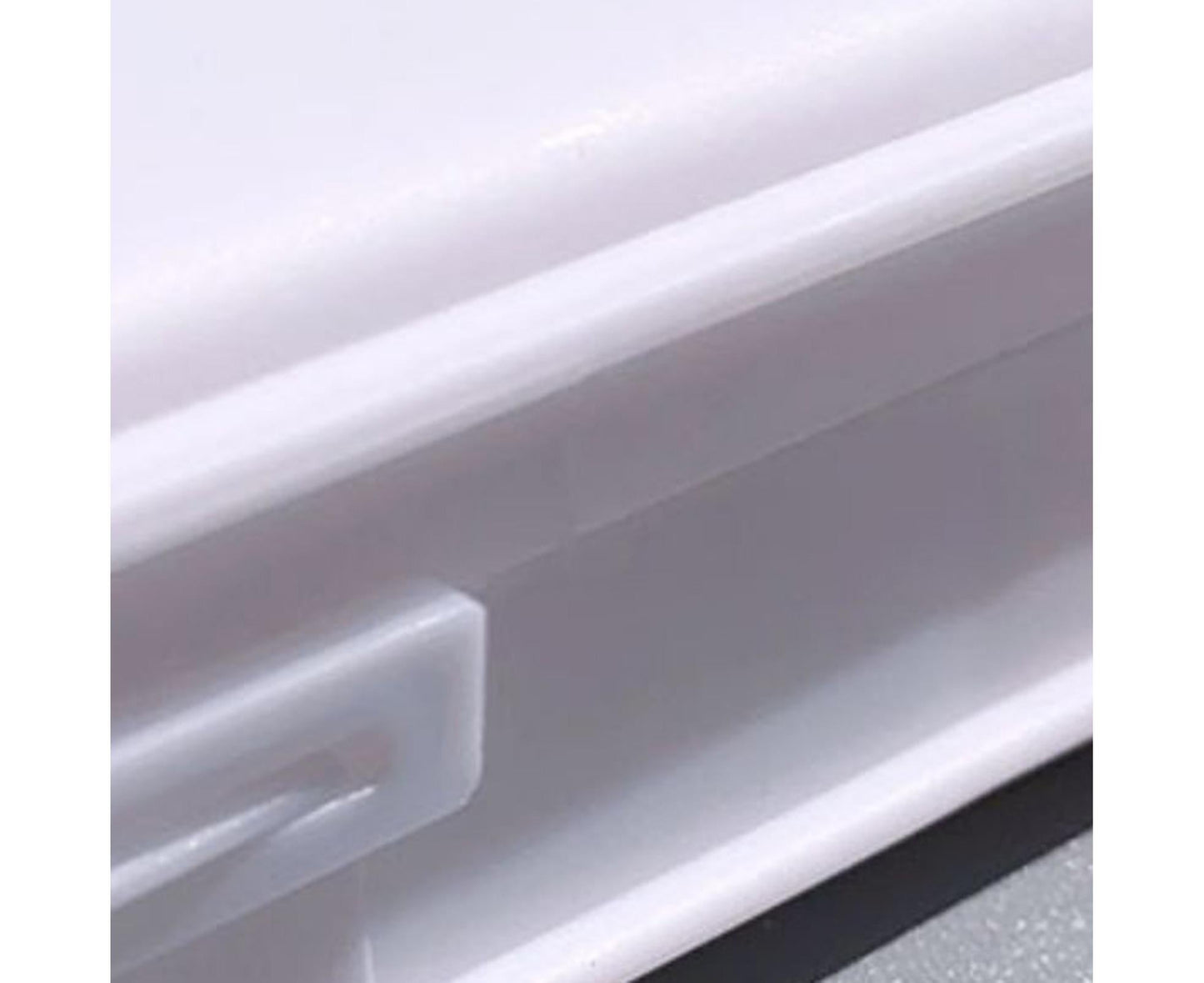 Nail Tools Box Nail Accessories Organizer Plastic Storage-White