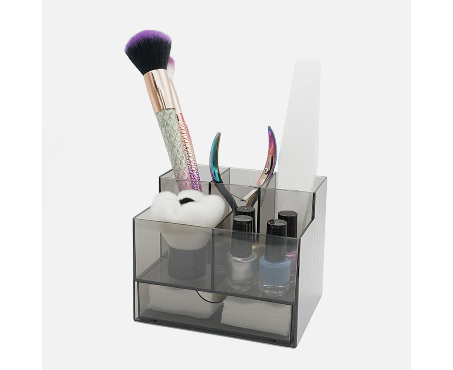 Makeup Organizer Drawer Type Large Capacity - Black