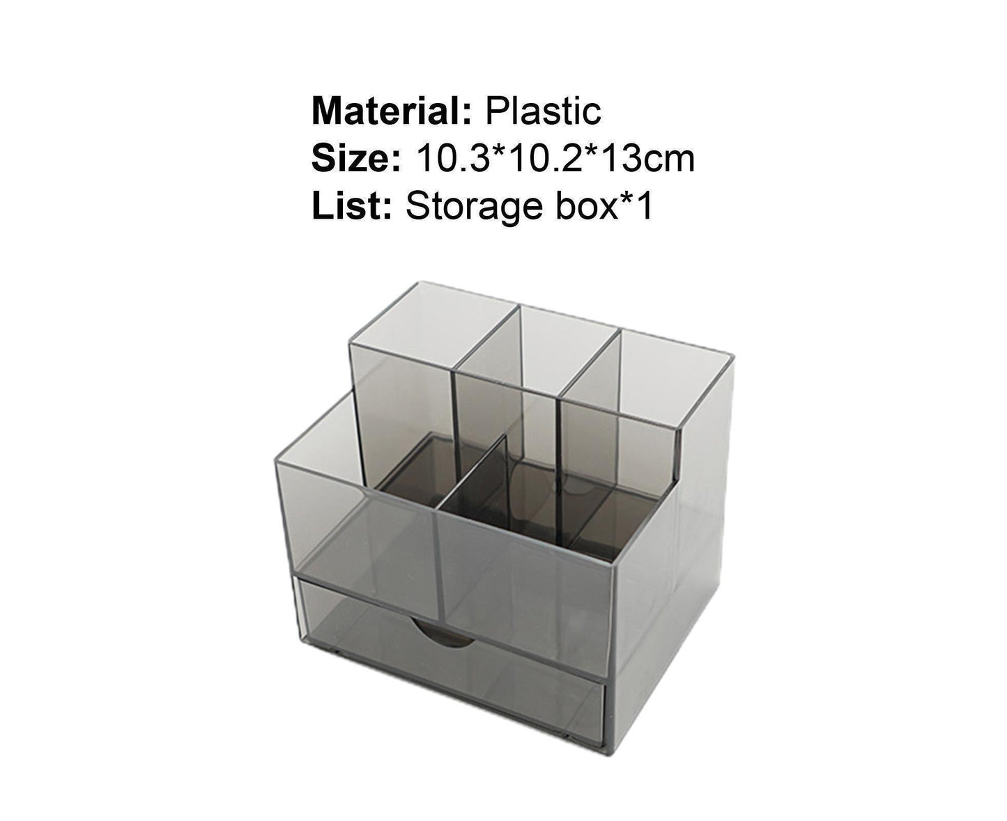 Makeup Organizer Drawer Type Large Capacity - Black
