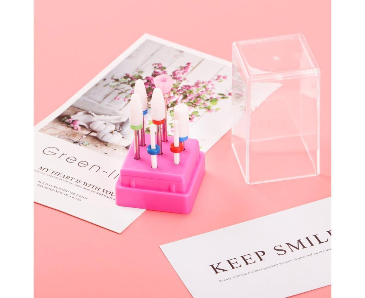 Ceramic Steel Alloy Grinding Dead Skin Removal Nail Art Drill Bit Brush Set-2#