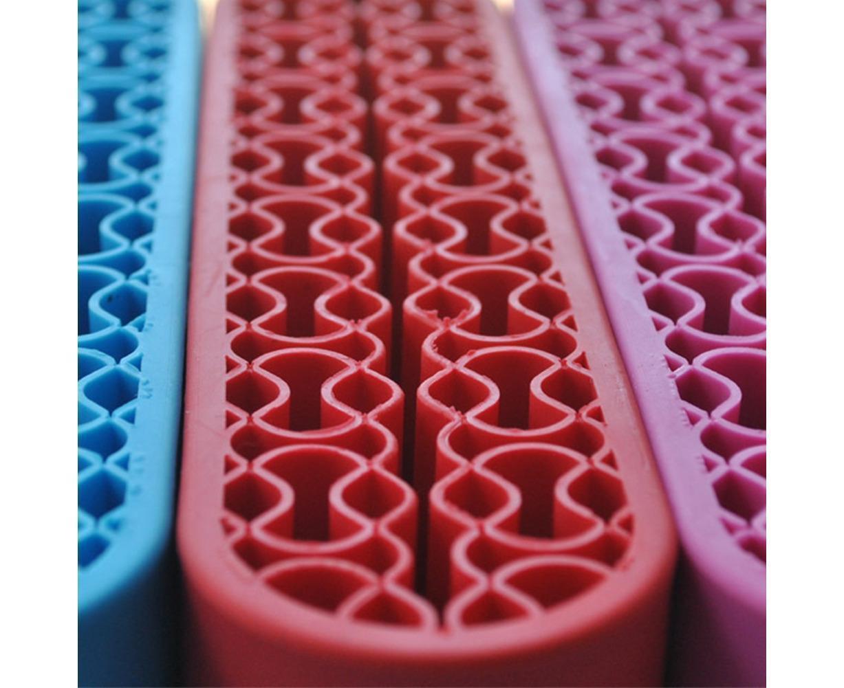Silicone Nail Pen Holder Makeup Brush Display Stand Storage Case Desk Organizer-Pink