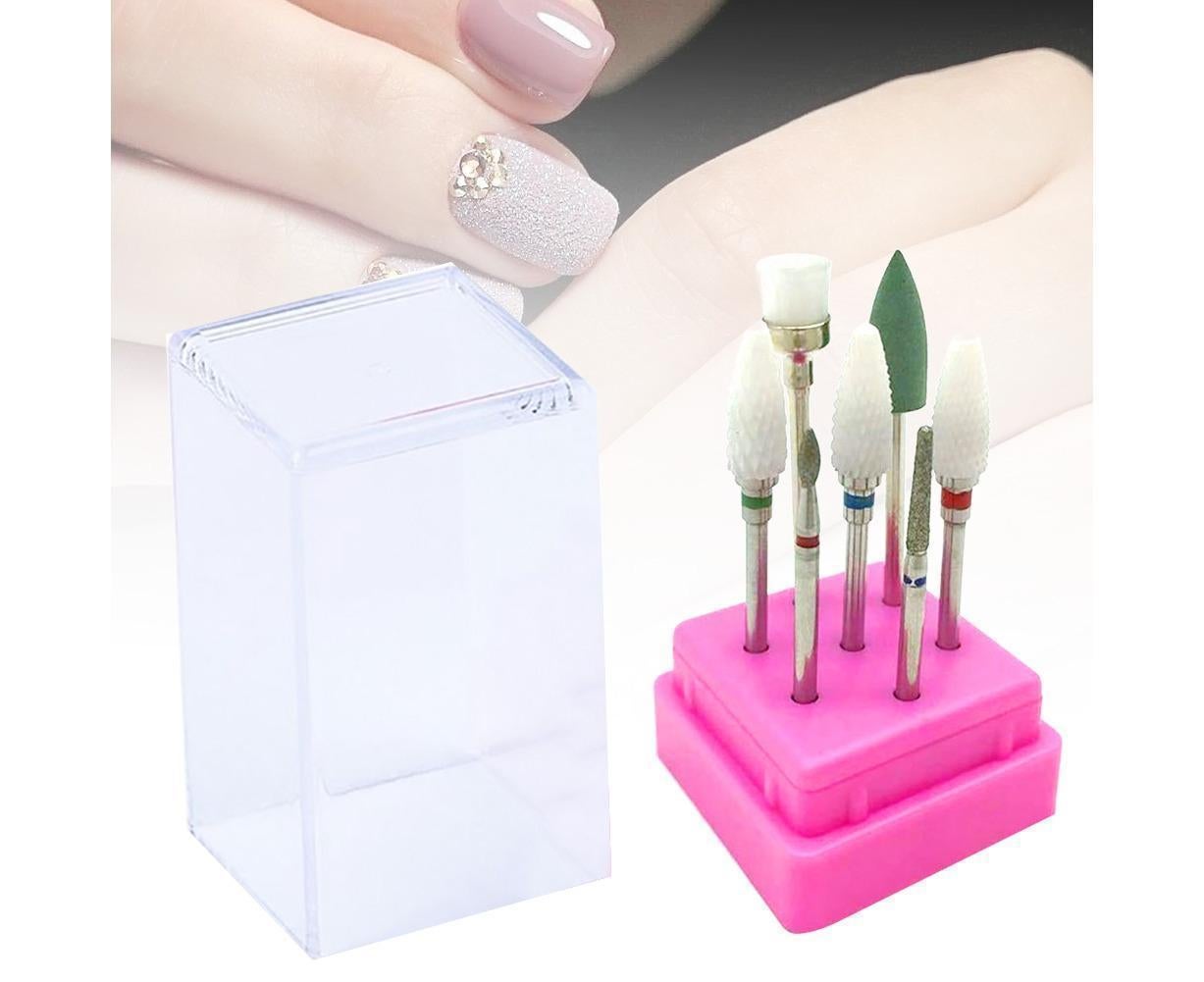 7Pcs Tungsten Steel Ceramics Remove Gel Polish Manicure Pedicure Nail Drill Bits-2#