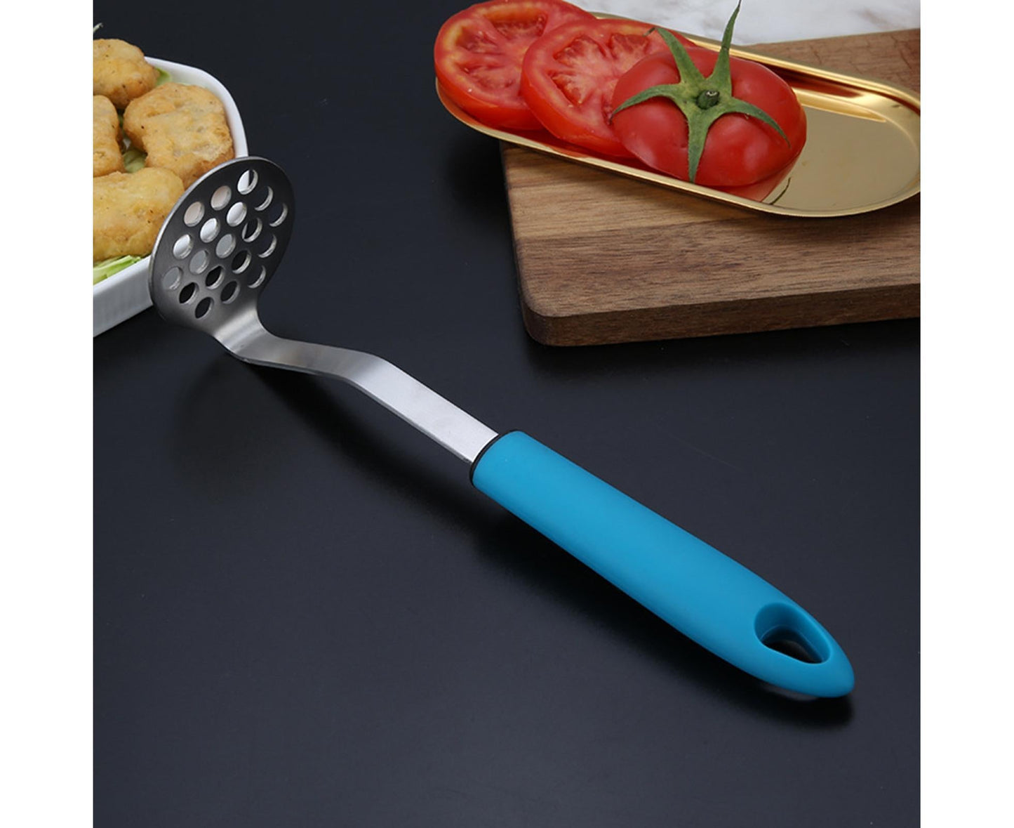 Vegetable Masher Stainless Steel - Blue