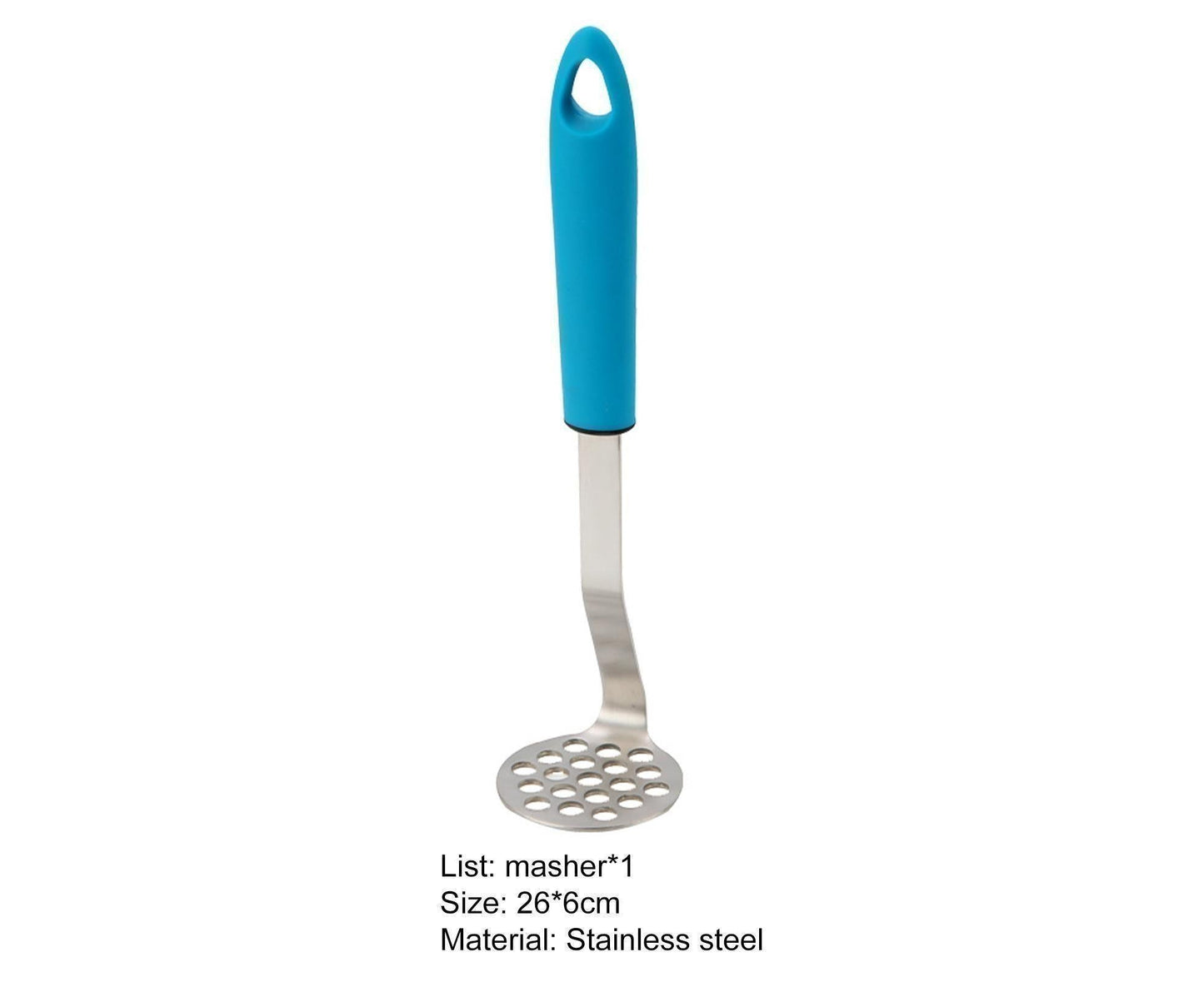 Vegetable Masher Stainless Steel - Blue