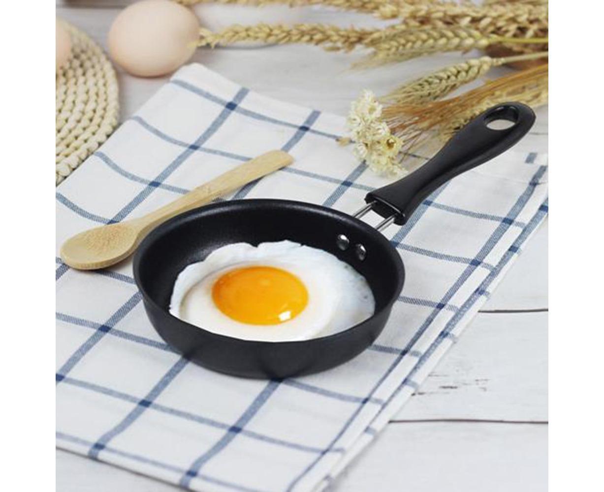 Non-stick Handle Iron Frying Cooking Pan Breakfast Egg Pancake Pot Cookware