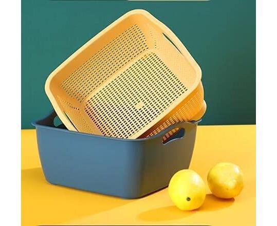 Kitchen Strainer Set - Double-Layer Plastic - Detachable