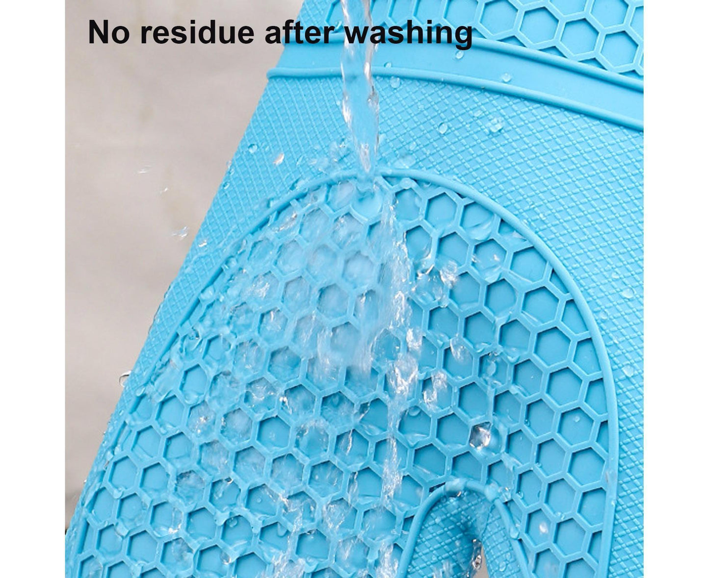 1Pc Waterproof Heat Resistant Silicone Mitt Triple Layer Hot Pads Oven Glove for Kitchen-Blue
