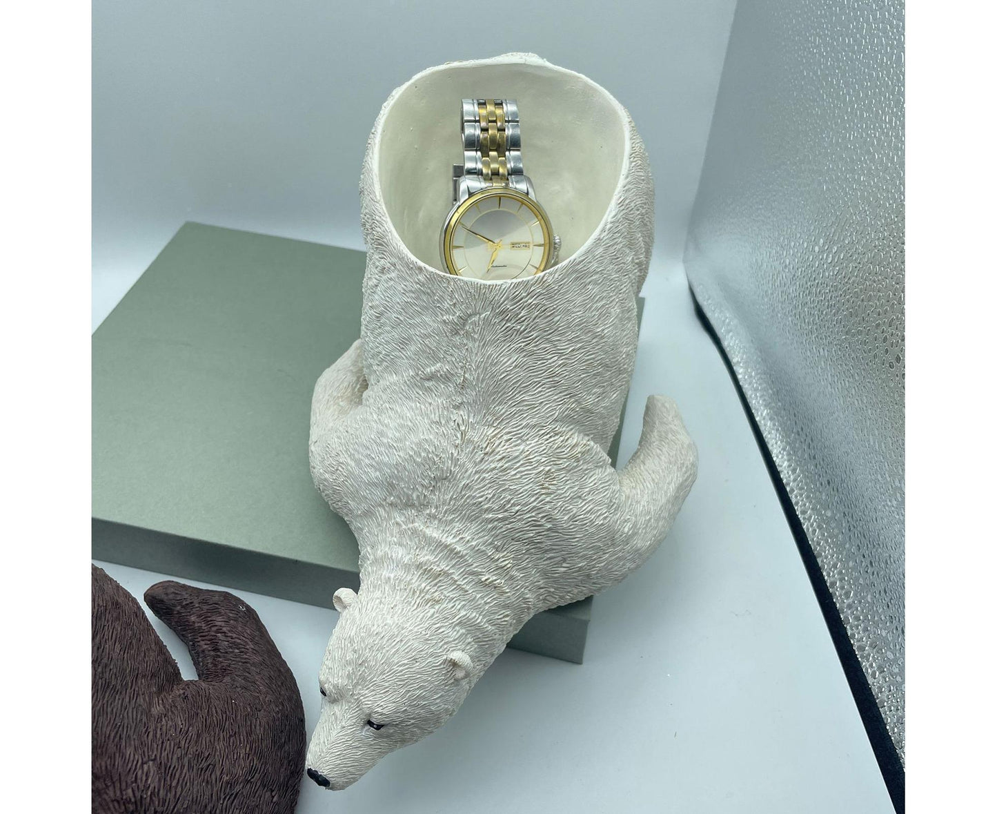 Polar Bear Craft Decorative Entrance Holder - White