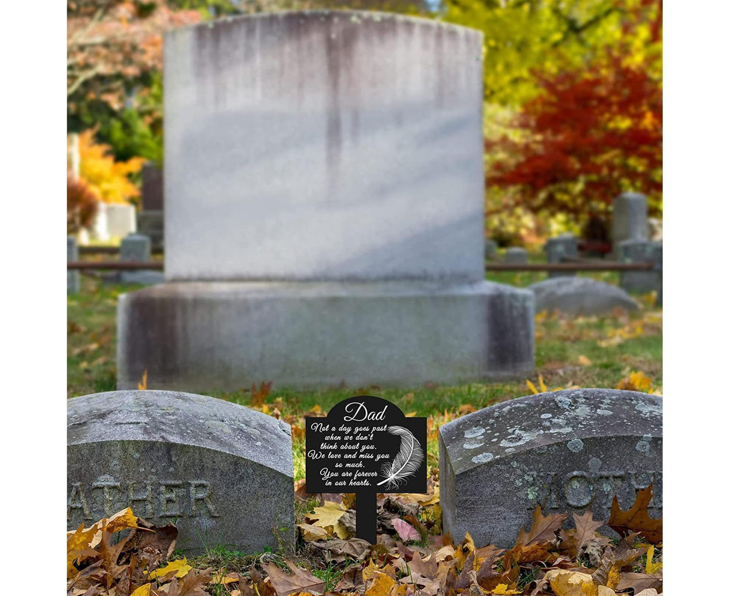 Garden Plaque Memorial Remembrance Stake - A
