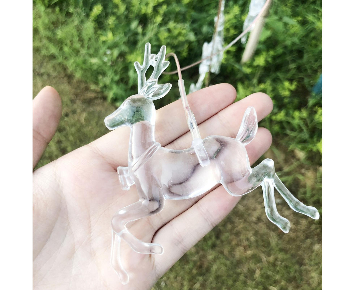Solar Halloween Wind Chime Light - Elk