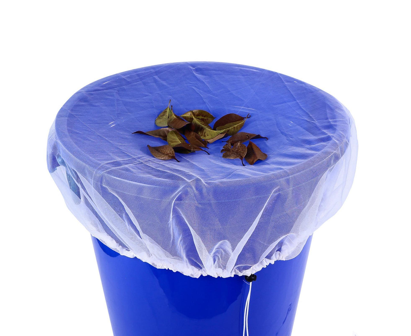 2Pcs Mesh Rain Barrel Cover - White