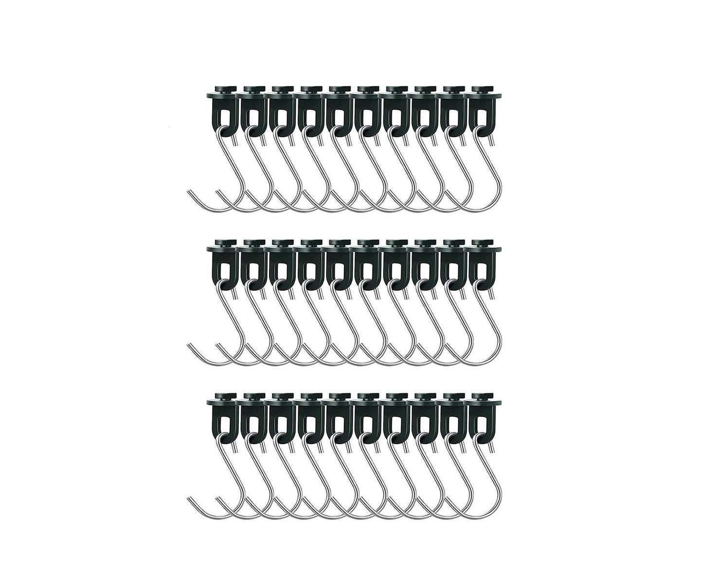 1 Set Plant Hanging Hook S-shaped - Green