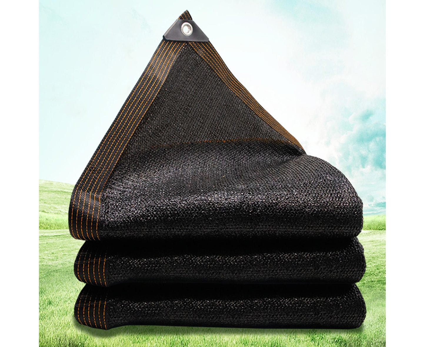 Black Shade Cloth with Grommets - S