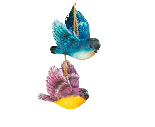 1 Set Decorative Resin Birds Pendant - Multicolor