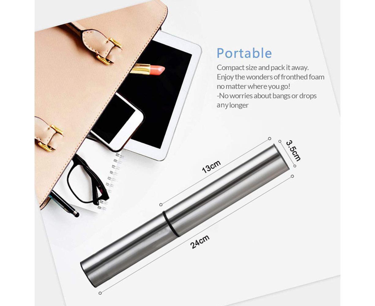 Rechargeable Milk Frother - Portable Travel - 2-Speed