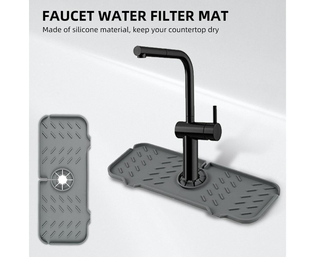 Tap Silicone Water Filter Mat - Splash Protector - Rubber