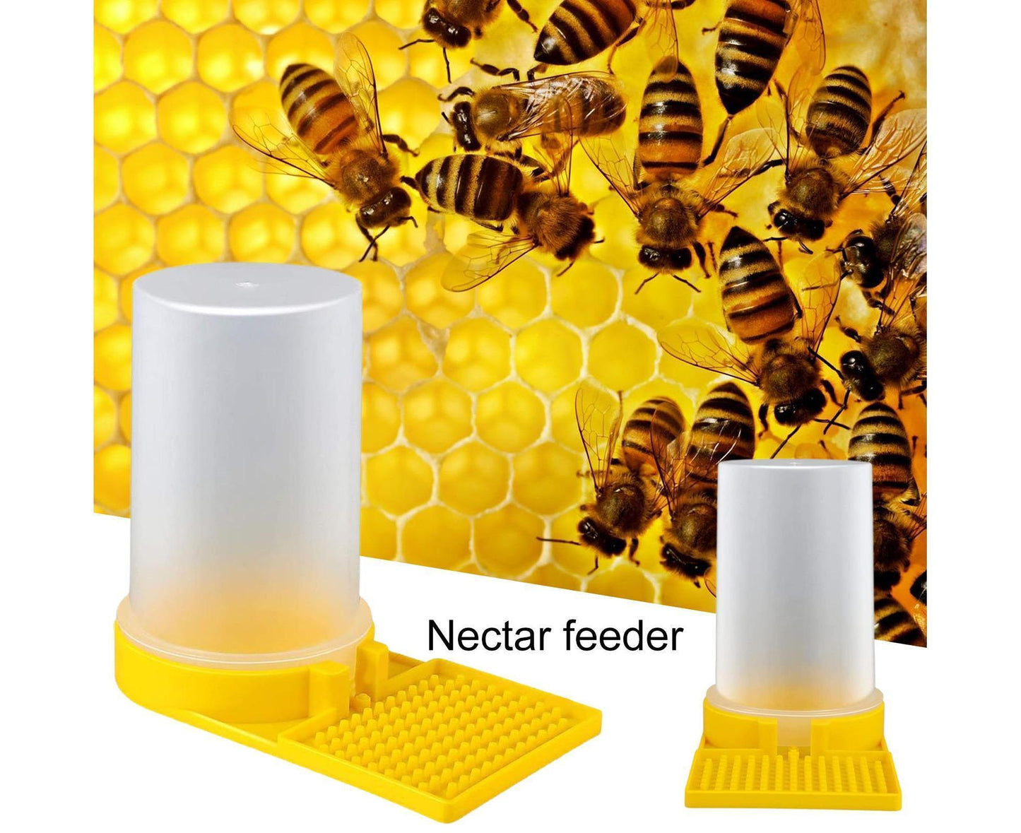3Pcs Bee Waterers Beekeeping Equipment - Yellow