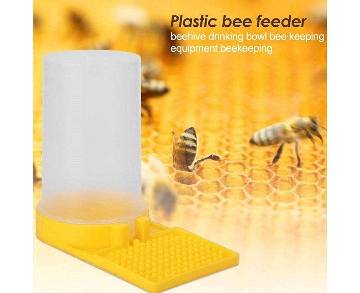 3Pcs Bee Waterers Beekeeping Equipment - Yellow