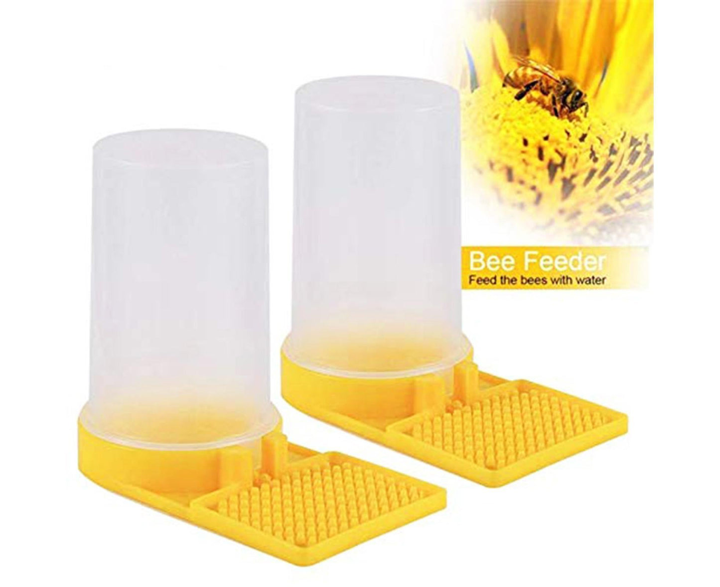 3Pcs Bee Waterers Beekeeping Equipment - Yellow