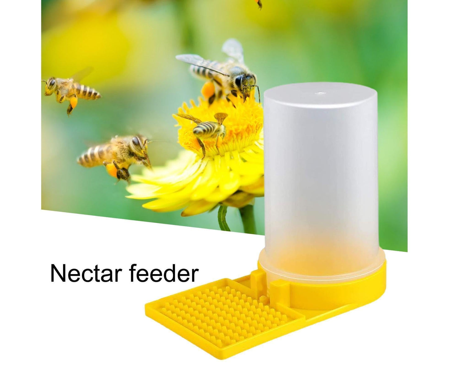 3Pcs Bee Waterers Beekeeping Equipment - Yellow