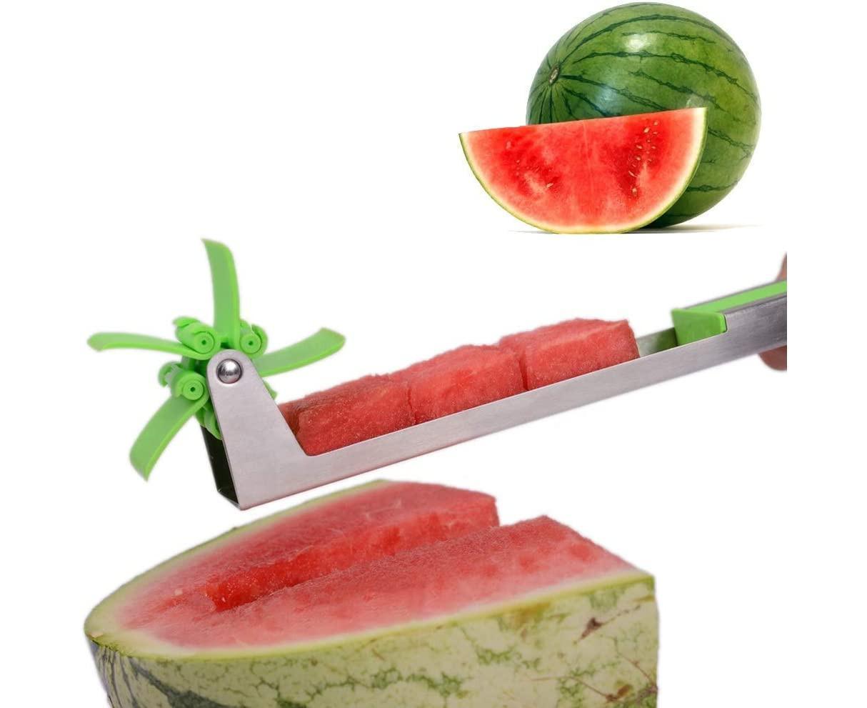 Watermelon Windmill Cutter - Stainless Steel Slicer - Green
