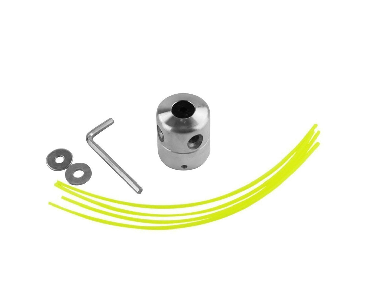 1 Set Grass Trimmer Head Cylindrical - Silver