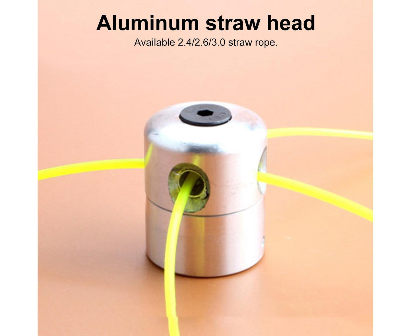 1 Set Grass Trimmer Head Cylindrical - Silver