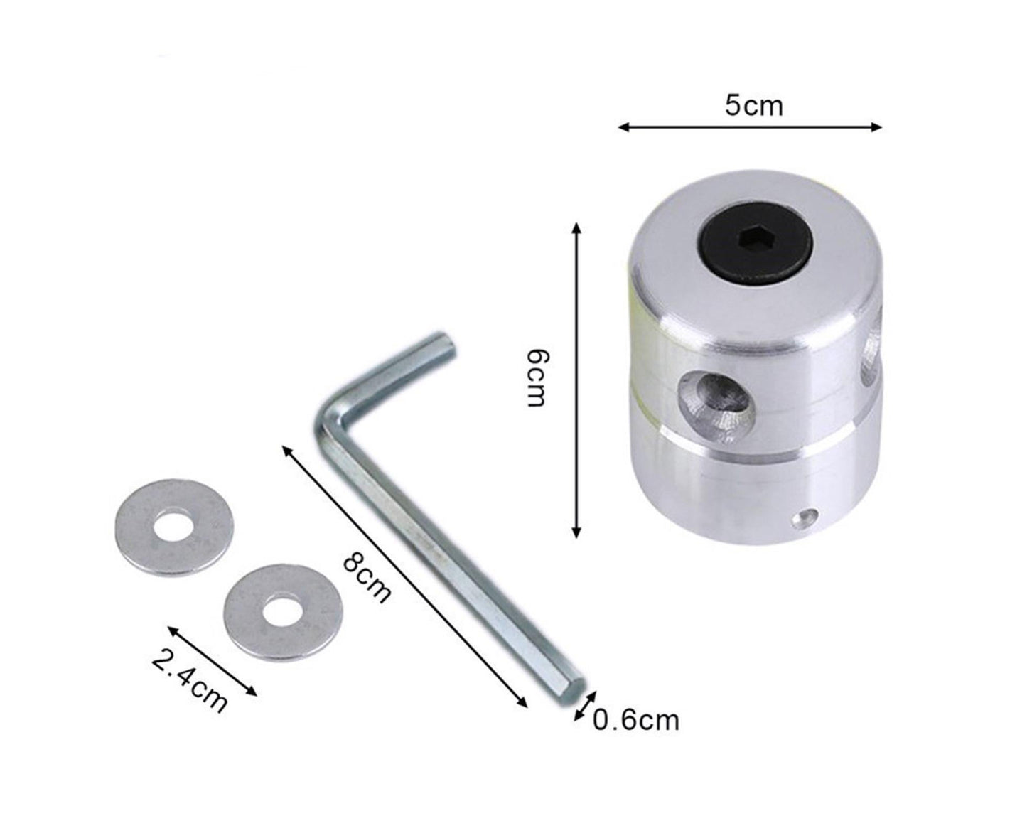 1 Set Grass Trimmer Head Cylindrical - Silver
