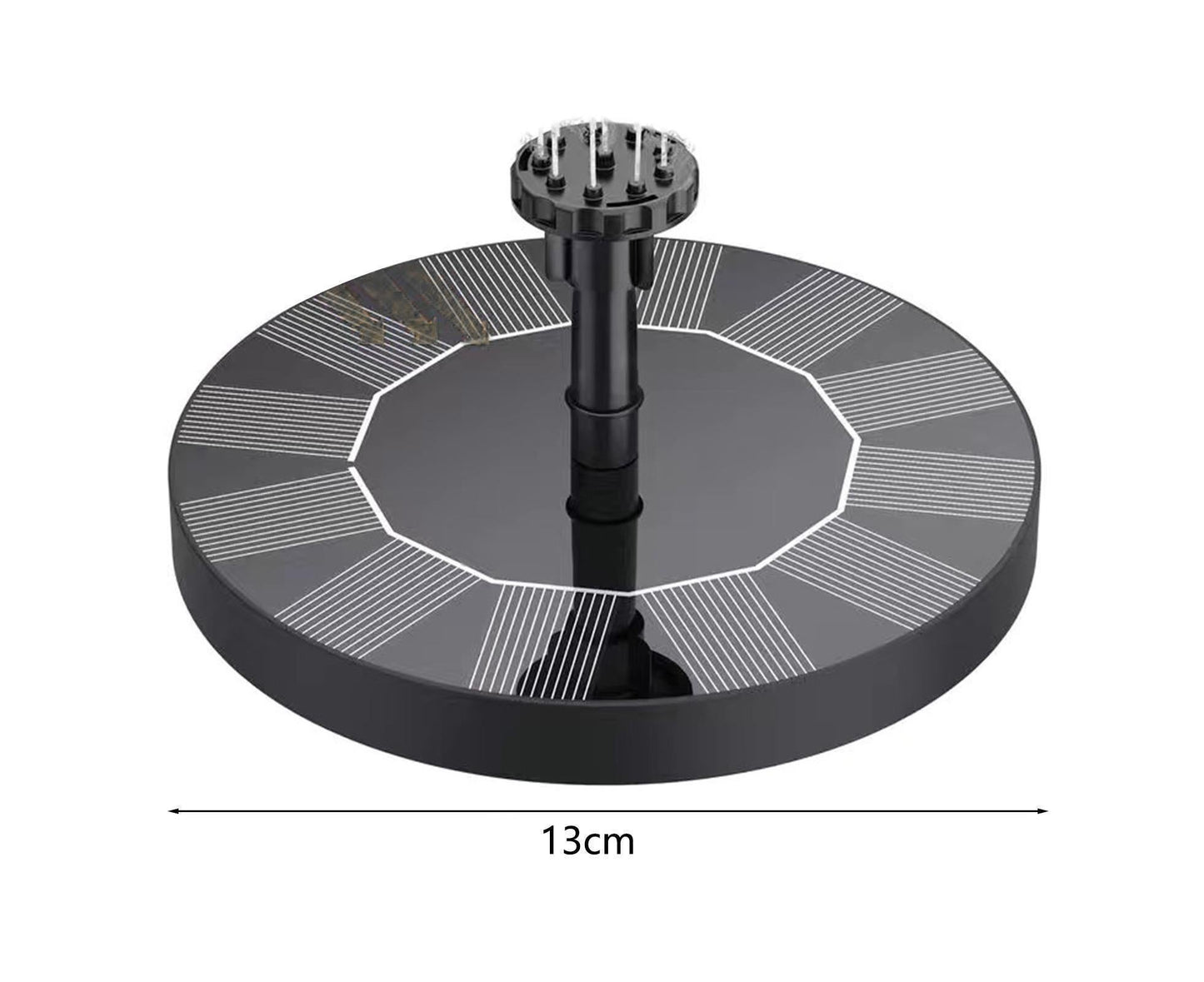 Water Fountain Solar Pump - Black