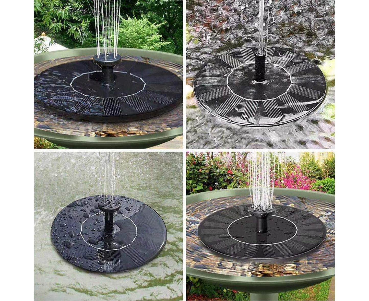 Water Fountain Solar Pump - Black