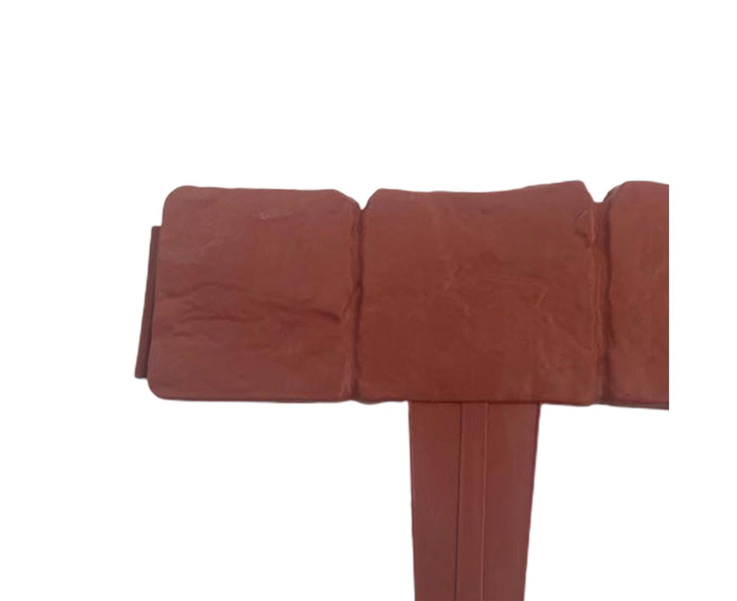 10pcs Garden Edging Border Faux Stone - Brown